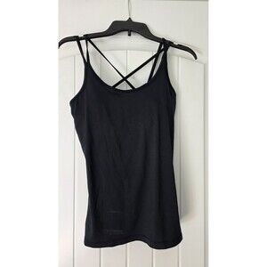 New Starter Womens Dri Star Racerback Sleeveless BLACK Tank Top Size M